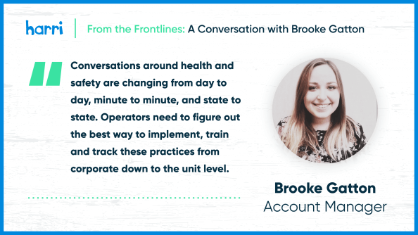 From the Frontliens Brooke discusses employee health and safety