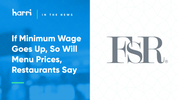 Restaurants are preparing for a $15/hr minimum wage
