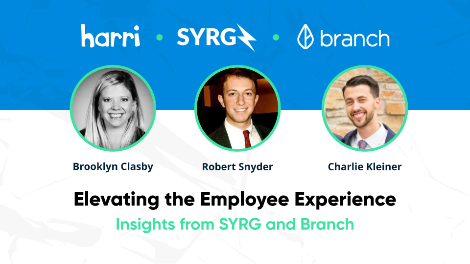 Harri employee experience webinar with SYRG and Branch