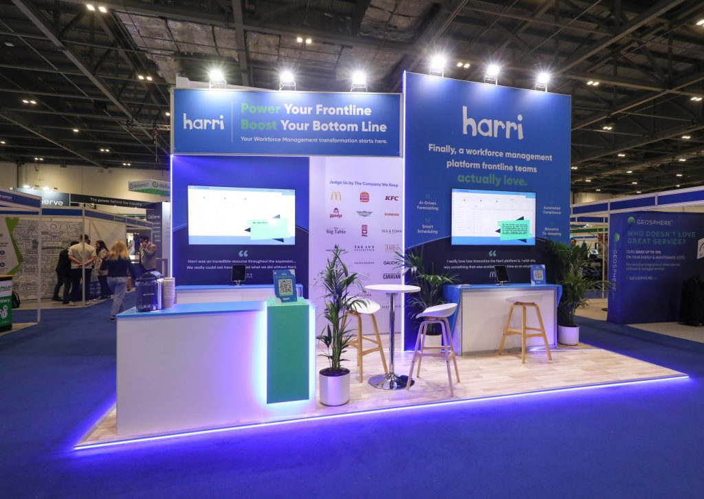 The Harri stand at Hospitality Tech Expo