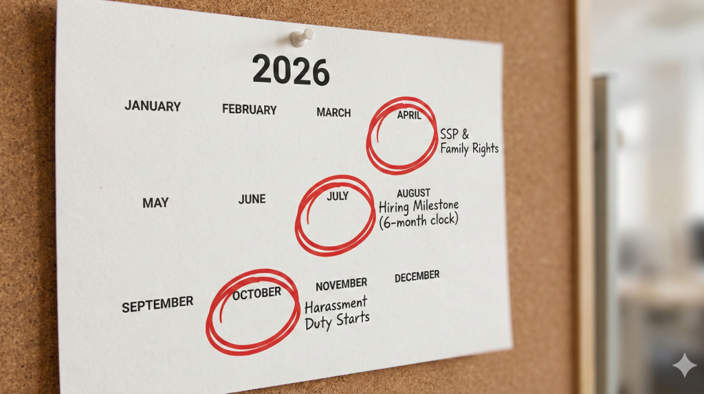 Calendar and ringed dates