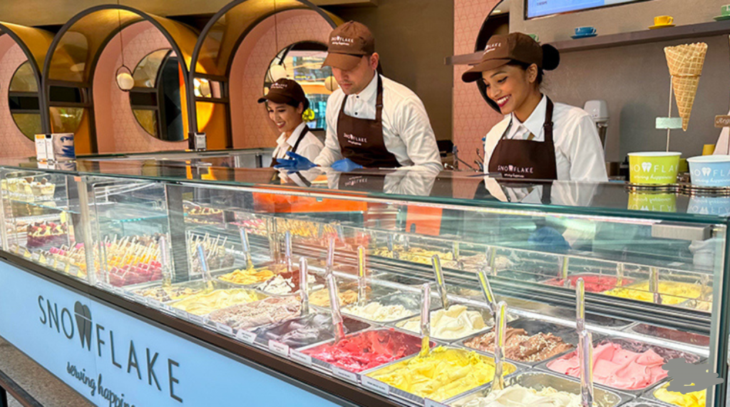 Snowflake Gelato Serving Staff